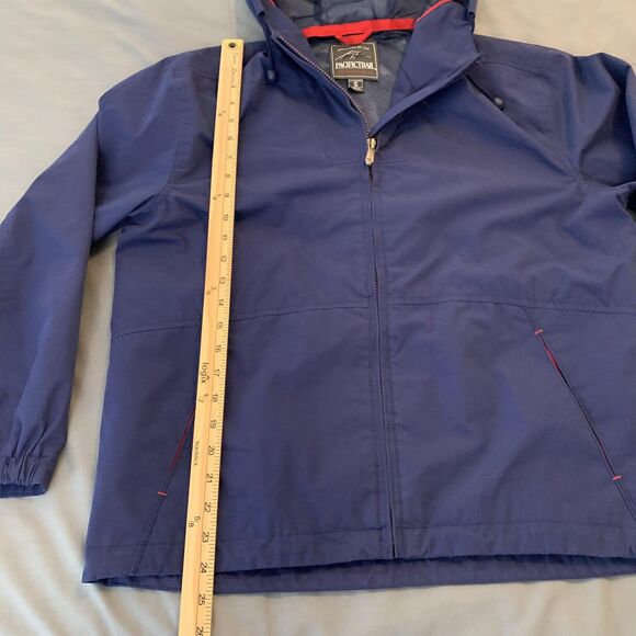 Pacific‎ Trail Jacket Womens Small Blue Hooded Windbreaker Mesh Lined Full Zip - Picture 4 of 6